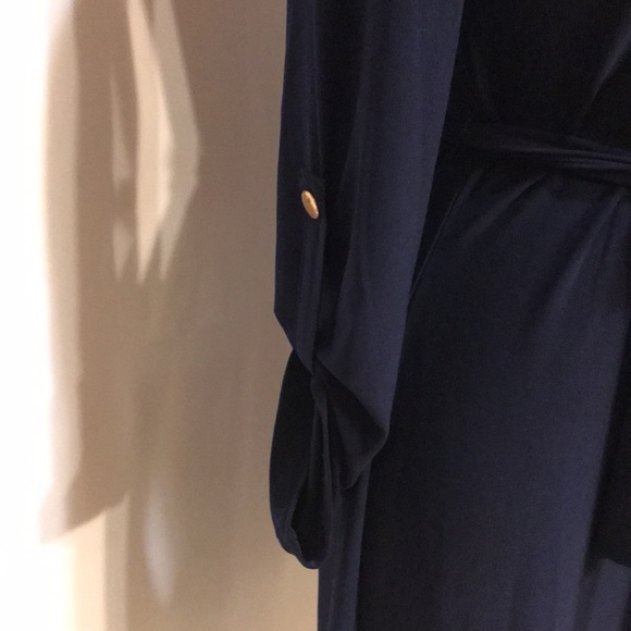 Spense size 4 navy blue and gold chain dress - Picture 4 of 9